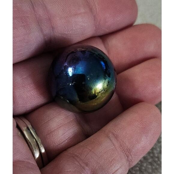 Pokemon Meowth 52 Marble First Edition Iridescent Holo Glass Vintage 2000 - Picture 6 of 7